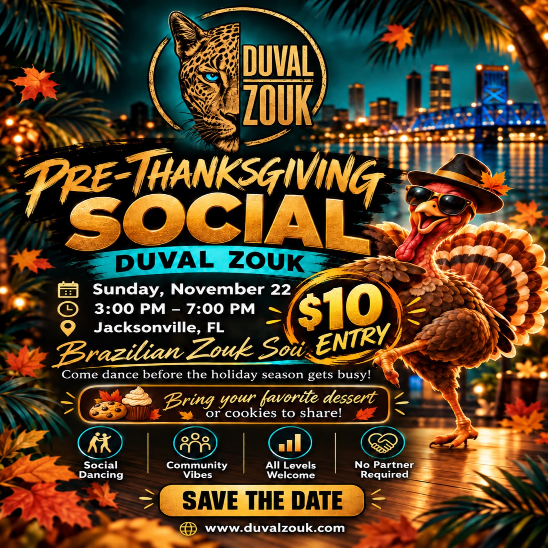 🦃 PRE-THANKSGIVING ZOUK SOCIAL 