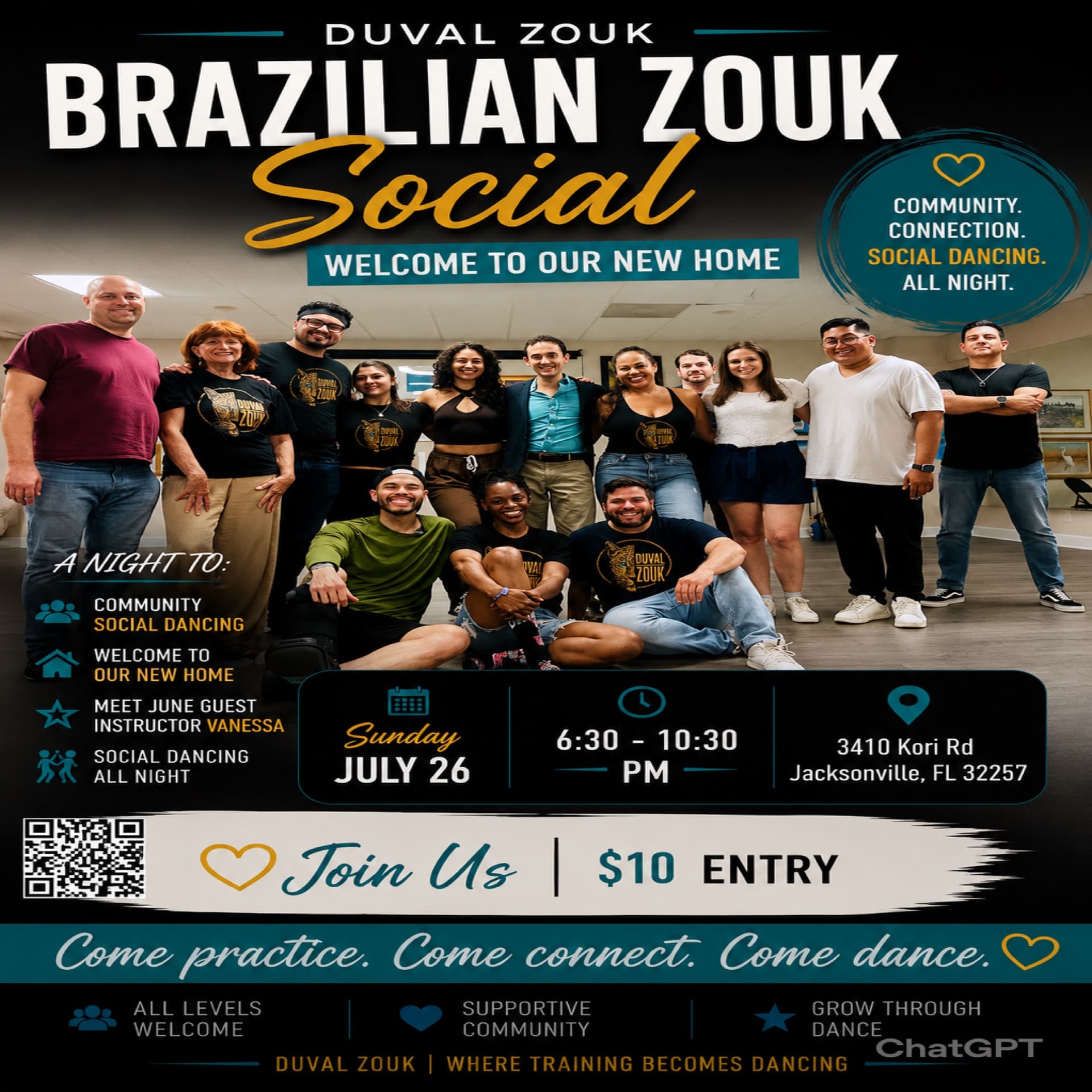 🌊 DUVAL ZOUK Brazilian Zouk Social 🌊