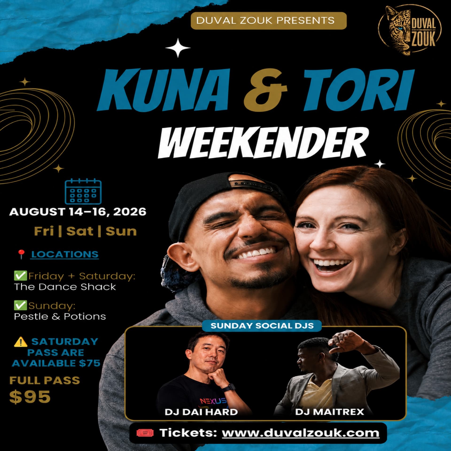 DUVAL ZOUK WEEKENDER Featuring Kuna & Tori [SOCIAL]